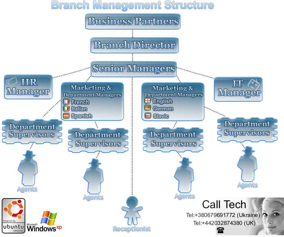 Call Tech Branch Management Structure